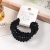 High-elasticity threaded hair tie at a great value, 4 clips of rubber bands, simple and basic style hair band headwear, high ponytail hair tie Application Scenario